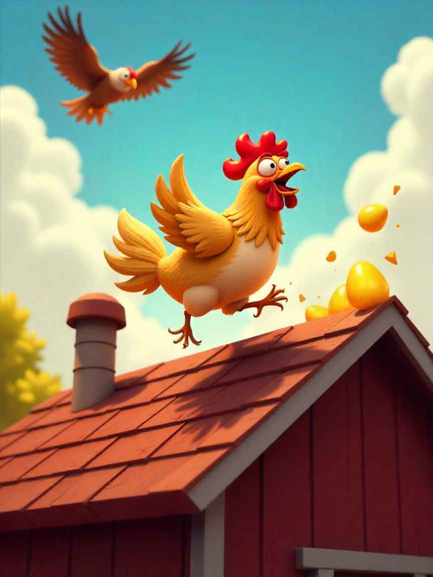 FarmSprint concept art on a barn roof